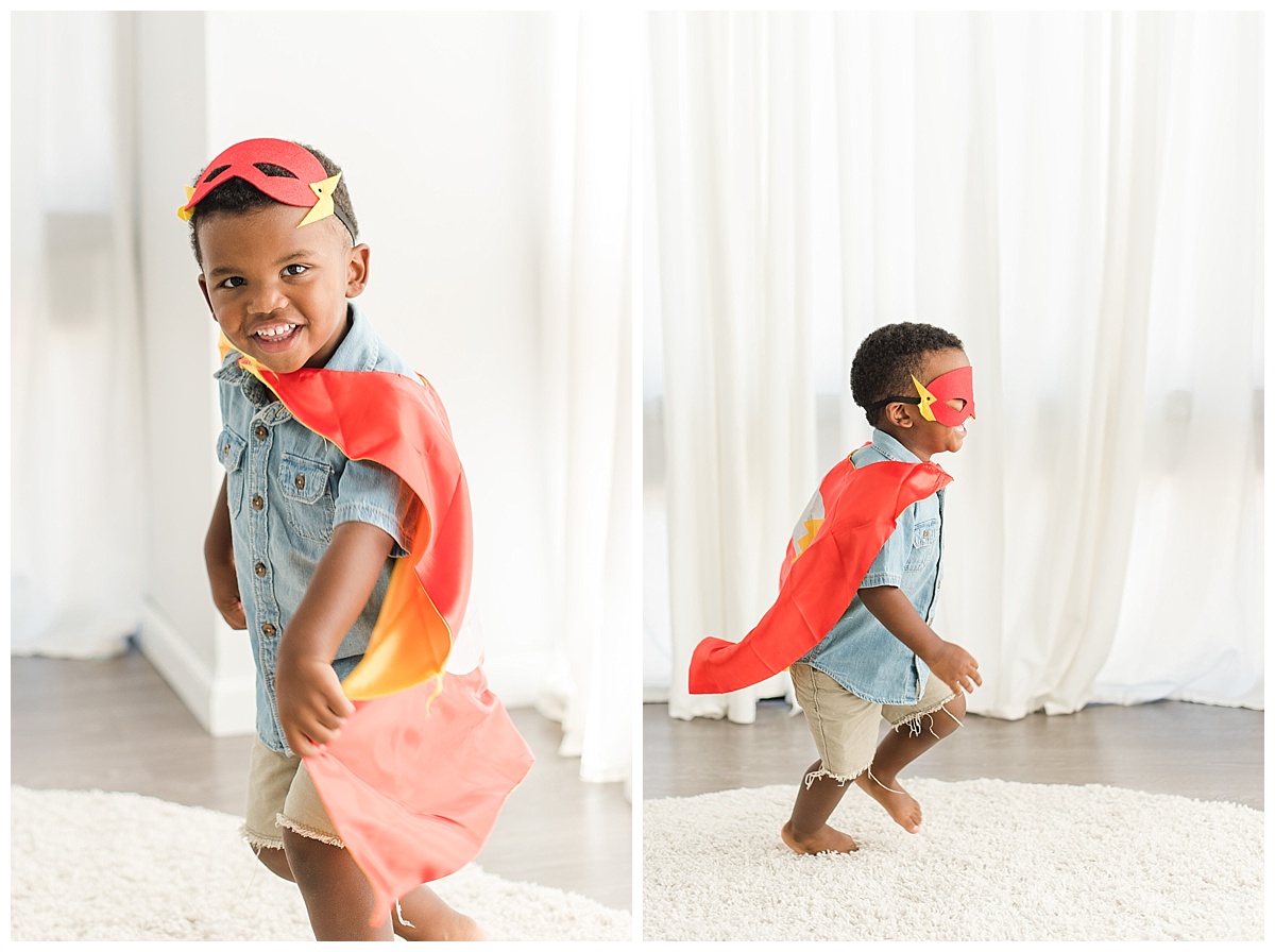 3 year old boy dressed as flash